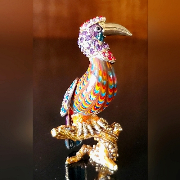 Fitz & Floyd Cleopatra Bird Guild Collection Figurine Swarovski Crystals - Picture 3 of 16